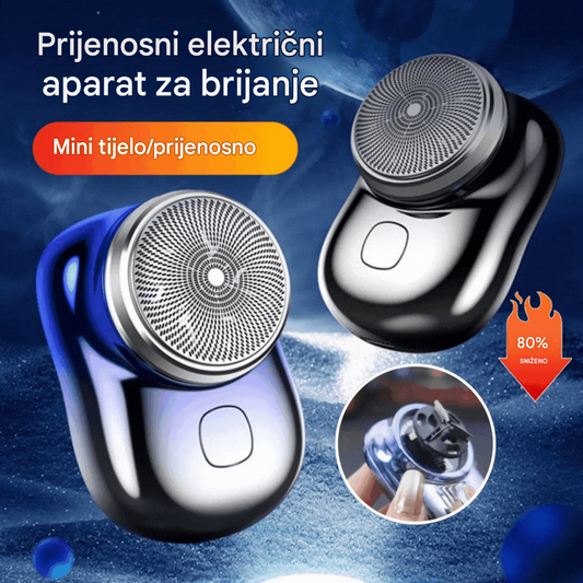 👏Nadograđene oštrice za brijanje, prijenosni mini putni električni brijač, brijač za auto za muškarce.