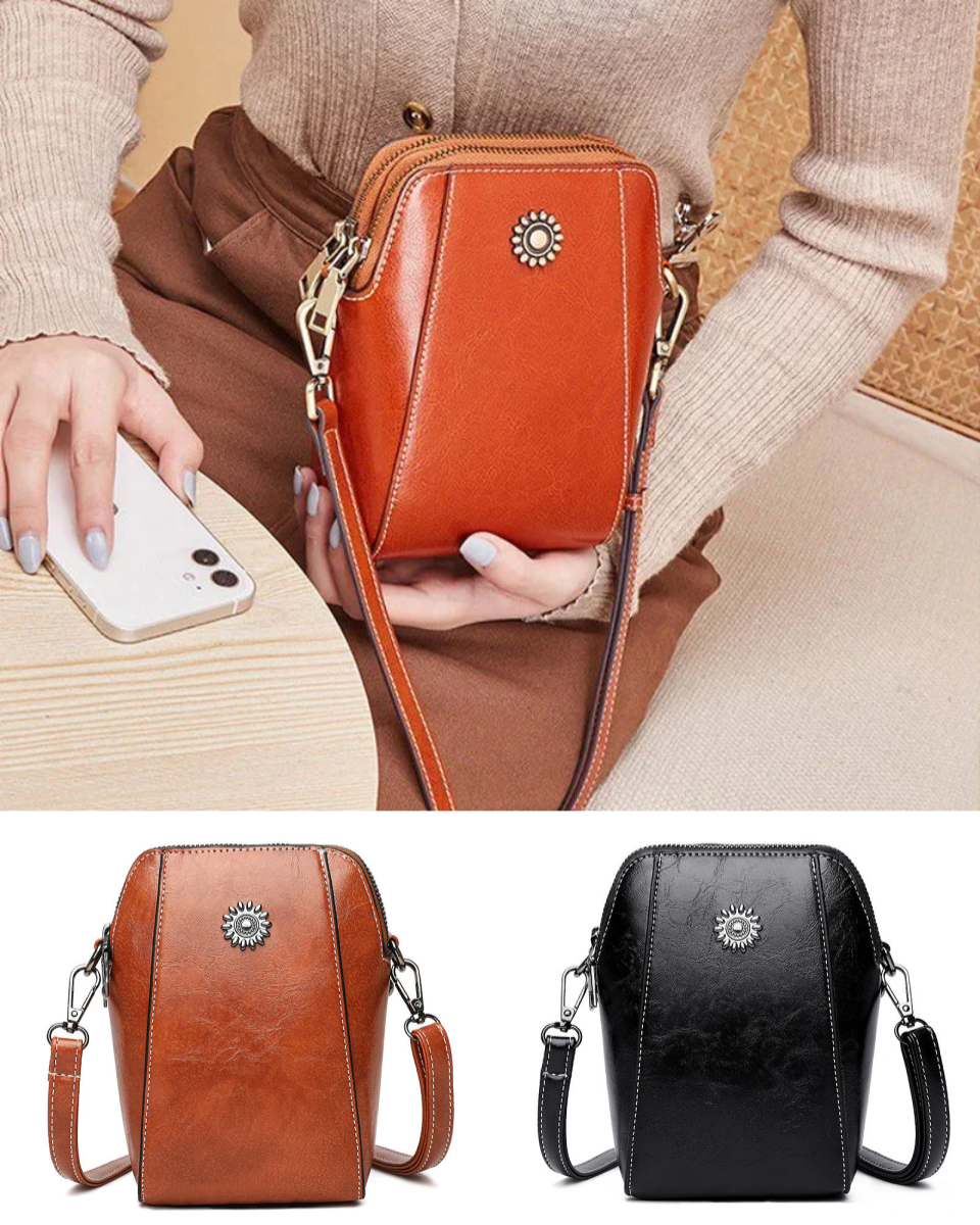 👜【Ograniczona czasowo promocja】💖Modna mini torebka na ramię 2025 - letnia nowość ze skóry naturalnej, stylowa i elegancka, mała damska torebka krzyżówka
