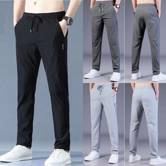 【1 zestaw 3 kolorów】【M-5XL】Męskie spodnie ze stretchem na co dzień 3735013