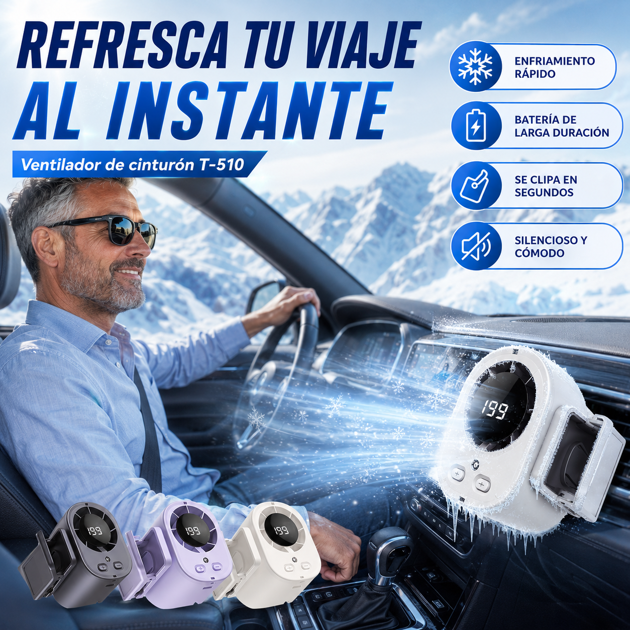 🌀❄Novi USB ventilator velikog kapaciteta s LED digitalnim zaslonom za automobilsku i vanjsku upotrebu