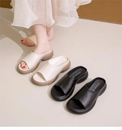 💞2024 nowe, wygodne sandały w stylu retro ze skóry bydlęcej na miękkiej podeszwie--3693675