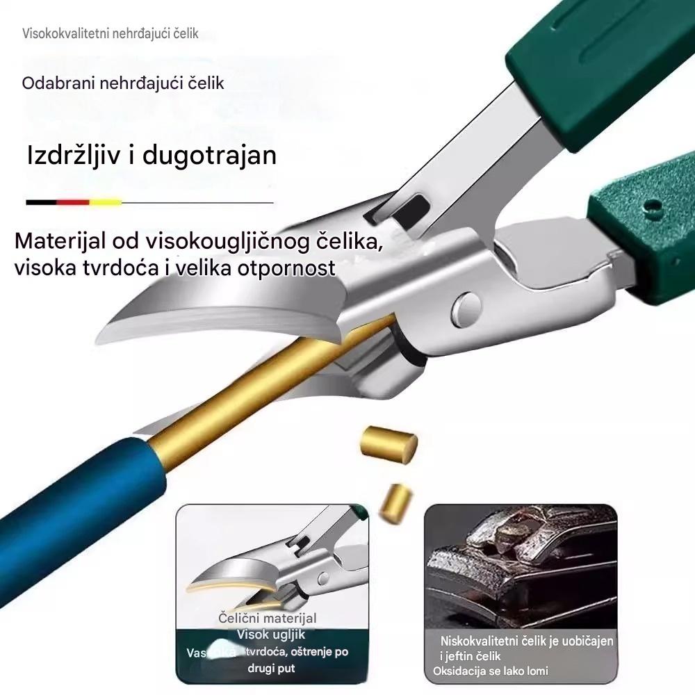 🔥 Škare za nokte otporne na prskanje s rubom pod kutom od 25° (set od 3 dijela)