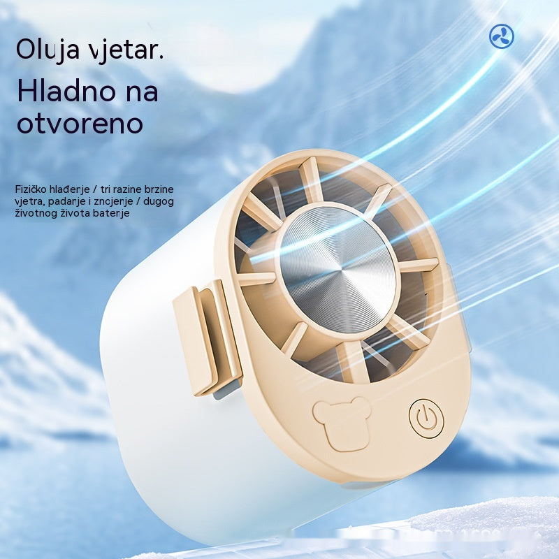 🔥【Kupite 1, dobijte 1 gratis】🌀 Mini ventilator velike brzine s kopčom za struk.
