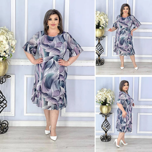 🔥👗 【S-5XL】 Nowa, letnia, popularna, luźna sukienka damska--3693682