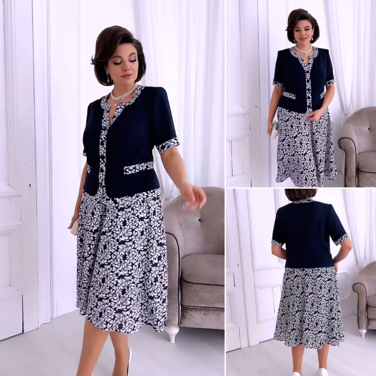 【🔥Gorąca wyprzedaż🔥】❤️[S-5XL]❤️2025 Nowa elegancka letnia sukienka wieczorowa--Elegancka i modna--Wygodna