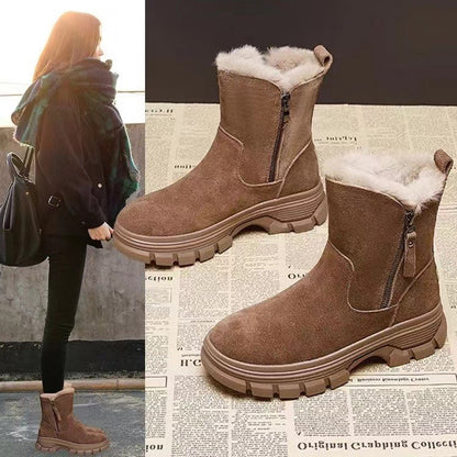 ⛄️👢42% ZNIŻKI LIMITOWANEJ👢【34-40】Nowe botki zimowe Martens 2024, skórzane z ociepleniem i grubą podeszwą--3817033