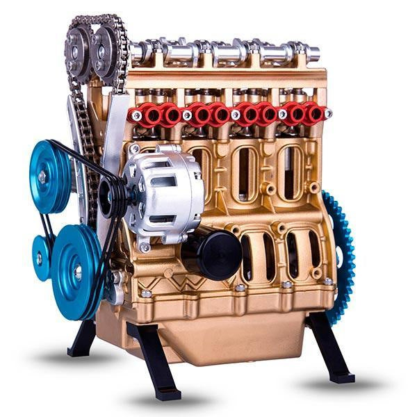 🔥Kup 1, drugi gratis – Model silnika V8 z metalu do złożenia
