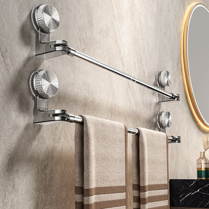 🎁【50% popust】✨🚿 Lahka zasnova brez vrtanja – Raztegljiv nosilec za brisače s priseskom