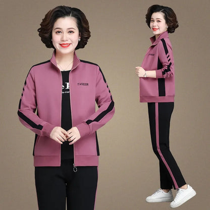 🔥50% OFF🔥【M-5XL】【Jakna + hlače】😍 Nov jesenski športni komplet za prosti čas, velika velikost
