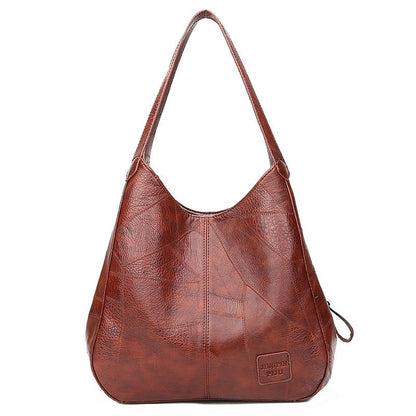 💖👜💖【Промоция 50%】Нова дамска чанта с голям капацитет от мека кожа, модерна и стилна