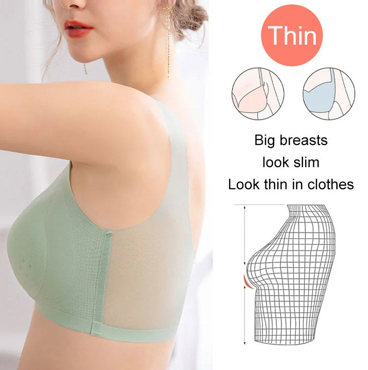 🔥 【Gorąca sprzedaż】🔥Lateksowy biustonosz, cienki i oddychający, bez drutów, super wygodny_3619271