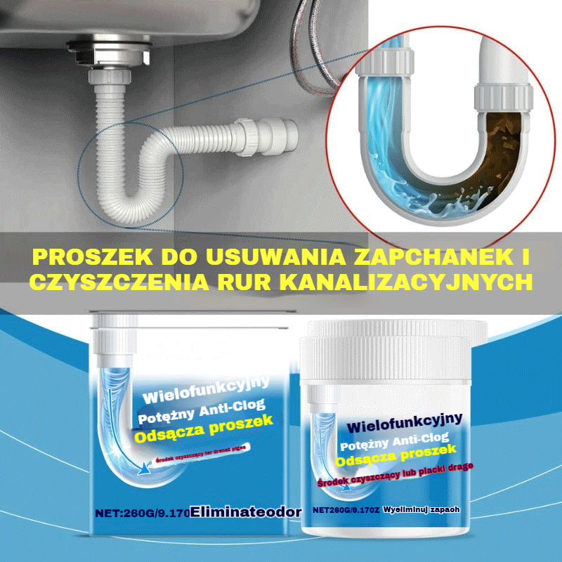 🚿💨✨【Oferta 50% taniej】Wielofunkcyjny, skuteczny proszek do czyszczenia rur odpływowych, zapobiega zatorom ✨🔥