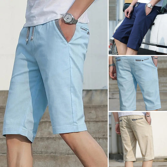 🔥👖Letnia oferta specjalna【M-6XL】Męskie letnie codzienne szorty z bawełny i lnu