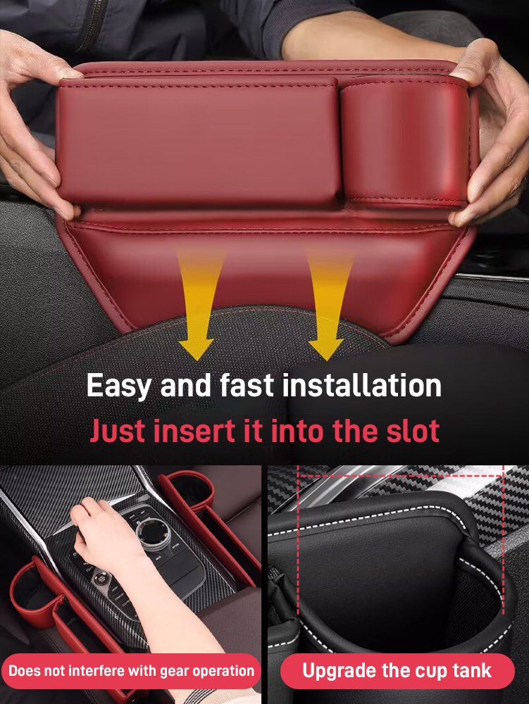 🚗🚗【Ofertă limitată】Cutie de depozitare auto multifuncțională din piele de vacă