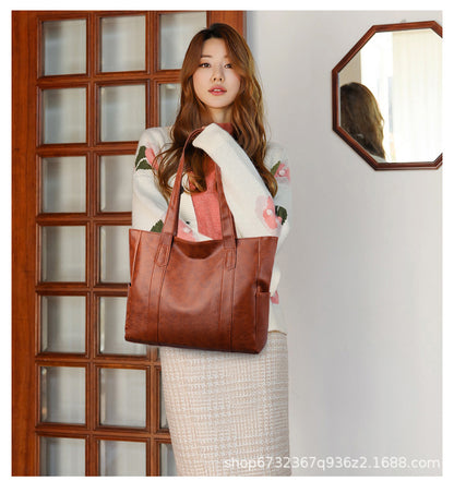 Limitovaná zľava 43 % 👜 Nová módna dámska kabelka z mäkkej kože cez rameno✨ Casual s veľkou kapacitou✨