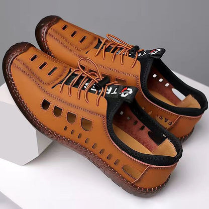 【Nowe buty na wiosnę】【39-44】 2025 Nowe letnie, oddychające ażurowe męskie buty na co dzień z miękką podeszwą 3923481