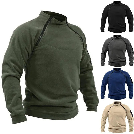 🧔‍♂️【S-4XL】Męski, ciepły T-shirt outdoorowy na jesień i zimę z długimi rękawami 3806239
