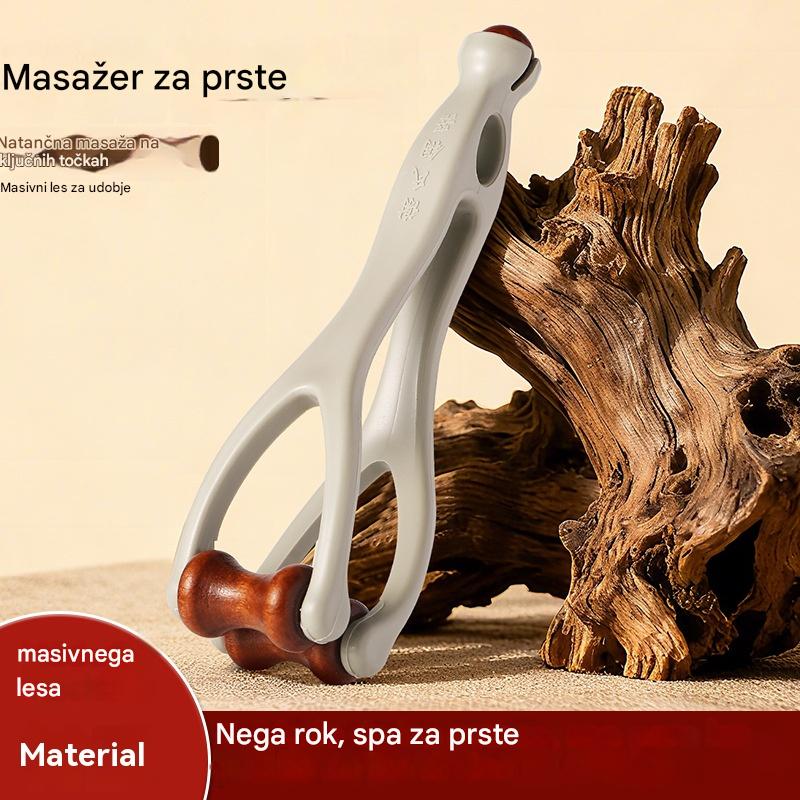 🌿Masažer za prste iz masivnega lesa: Valjčki iz naravnega lesa pomagajo odblokirati meridiane sklepov in lajšajo utrujenost rok. 🌿