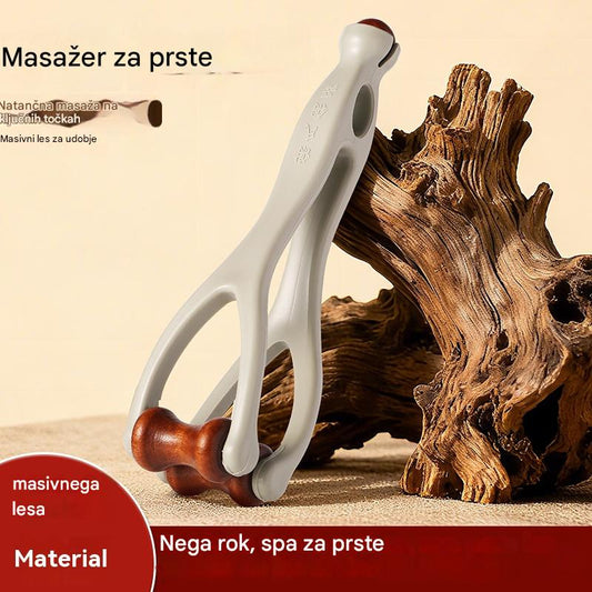 🌿Masažer za prste iz masivnega lesa: Valjčki iz naravnega lesa pomagajo odblokirati meridiane sklepov in lajšajo utrujenost rok. 🌿