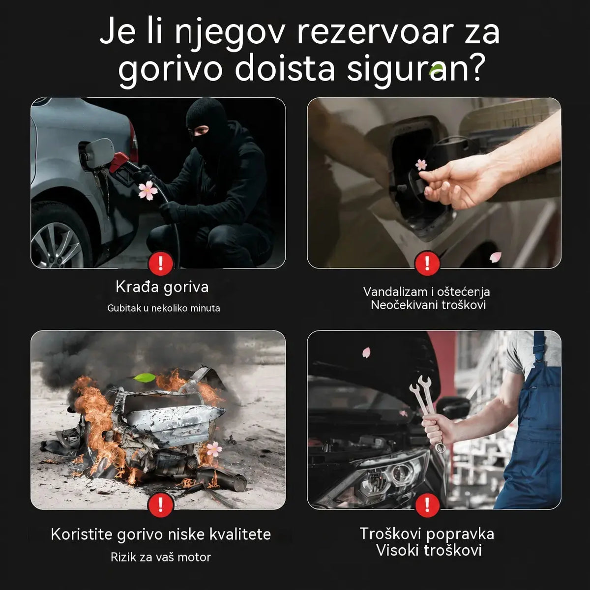 🚗🔒Čep spremnika goriva za teške uvjete rada, koji se može zaključati (s ključem)