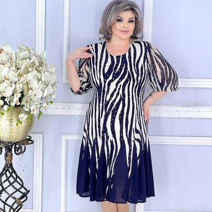 💙🌸【S-5XL】Nowa elegancka sukienka festiwalowa w modnym stylu – technologia tie-dye – wygodna i oddychająca