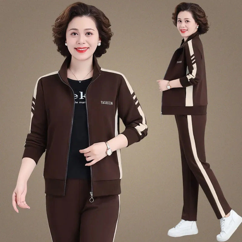 🔥50% OFF🔥【M-5XL】【Jakna + hlače】😍 Nov jesenski športni komplet za prosti čas, velika velikost