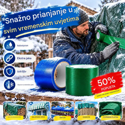 🔥【Kupi 1 i dobiješ 1 gratis】Traka za platno visoke viskoznosti【8 cm x 5 m】💥Ograničena vremenska ponuda