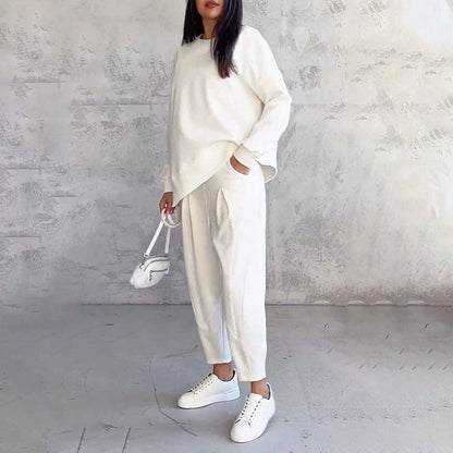 💥💃 Ograničena ponuda 49% praznina 💖 Nova kolekcija rana jesen 2025 - komplet dugi rukav i duga hlača - mekan i topao. 