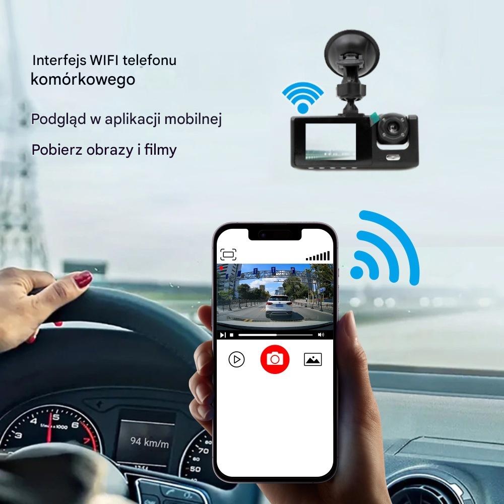 Kamera samochodowa o wysokiej rozdzielczości 1080p z kamerą cofania