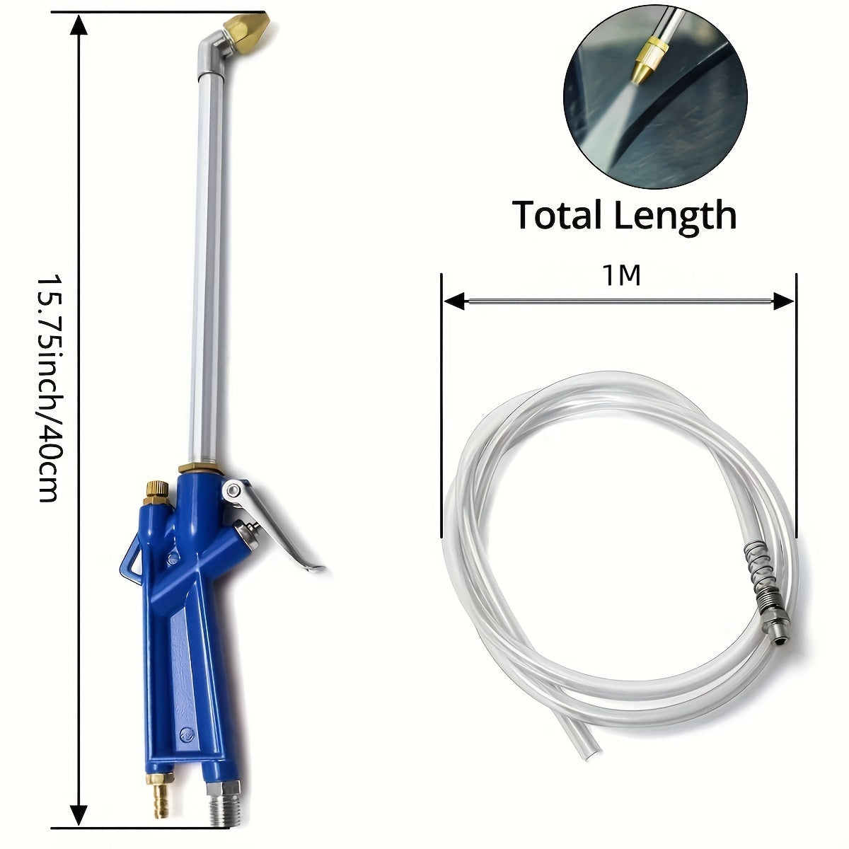 🔥 【Kup 1, a 1 otrzymasz gratis】 🔥Pneumatyczny pistolet do czyszczenia silnika z wężem 1M--3846361