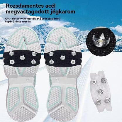 👴🚶🏔️❄️【50% popust】Nevidne petkrake protizdrsne dereze, zunanje dereze, primerne za pohodništvo po snegu, gorništvo, plezanje in zimske ledene površine, obvezna oprema za starejše.