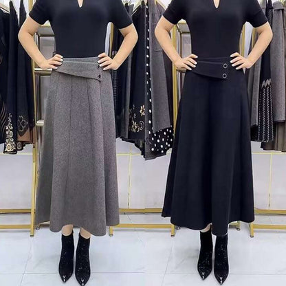 【50% zniżki】👗🎀【Rozmiary - 4XL】Spódnica midi z wełny na jesień/zimę