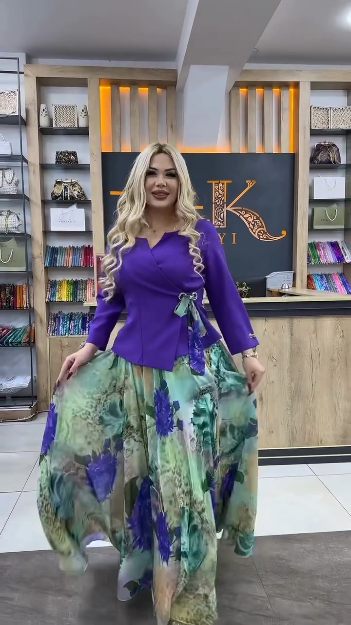🔥 2025nowy model，Sukienka kwiatowa w stylu eleganckim！