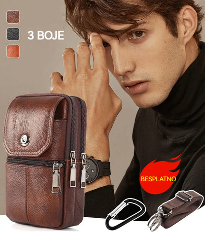 ✨👍Kožna muška torbica za mobitel – praktična crossbody torba za svaki dan | Udobnost i stil 2026