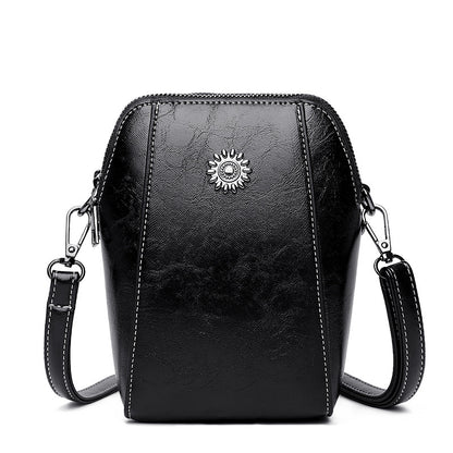 👜【Ograniczona czasowo promocja】💖Modna mini torebka na ramię 2025 - letnia nowość ze skóry naturalnej, stylowa i elegancka, mała damska torebka krzyżówka