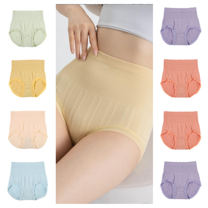 (8 kosov) antibakterijsko spodnje perilo za hujšanje z visokim pasom