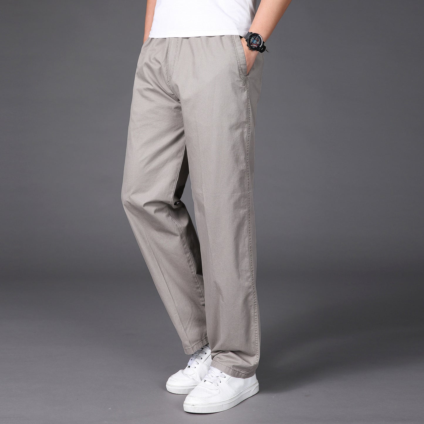 🛒【50% zniżki na każdą sztukę】🔥【50-130KG】👖👖Nowe letnie spodnie męskie oddychające i wygodne