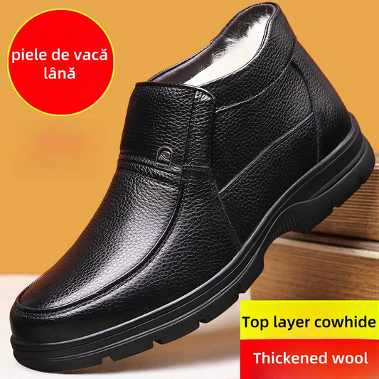 🔥🥾【38-44】Termiczne buty zimowe męskie, wiatroszczelne buty turystyczne z futrzaną wyściółką 3815959