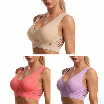 👙🌸️🔥3 sztuki🔥 Nowy, wygodny i oddychający biustonosz anty-luźny [40-125 kg]