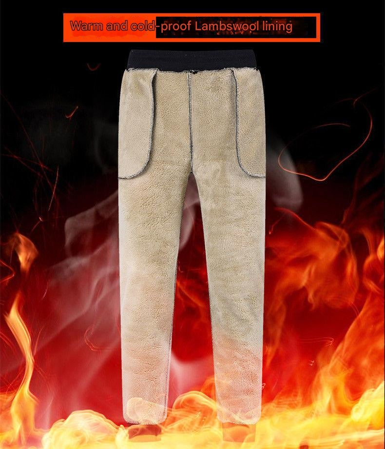 👖 【Kup 1, a 1 dostaniesz gratis】【M-5XL】 Zimowe męskie zimowe spodnie z owczej wełny 2024, zagęszczone, na co dzień, ciepłe, ciepłe spodnie dresowe--3828822