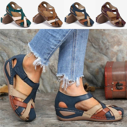 🩰【35-43】Wygodne damskie sandały rzymskie z miękkiej skóry 3631188