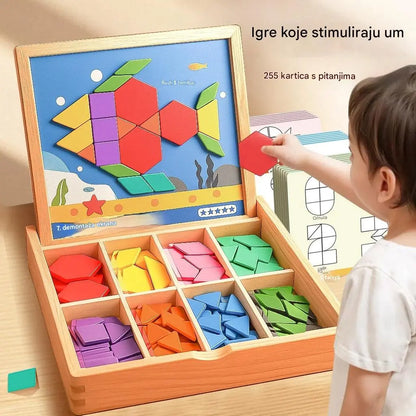 ✨✨Geometrijski magnetski tangram građevinski blokovi