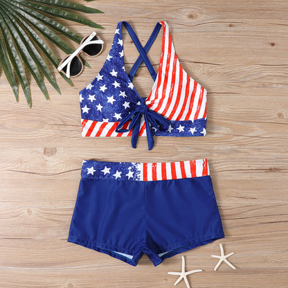 🏊‍👙🌴Elegancki, drukowany, oversize'owy kostium kąpielowy
