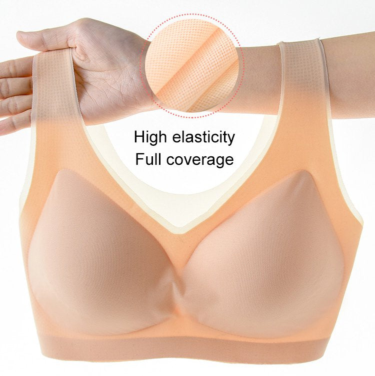 🔥 【Gorąca sprzedaż】🔥Lateksowy biustonosz, cienki i oddychający, bez drutów, super wygodny_3619271