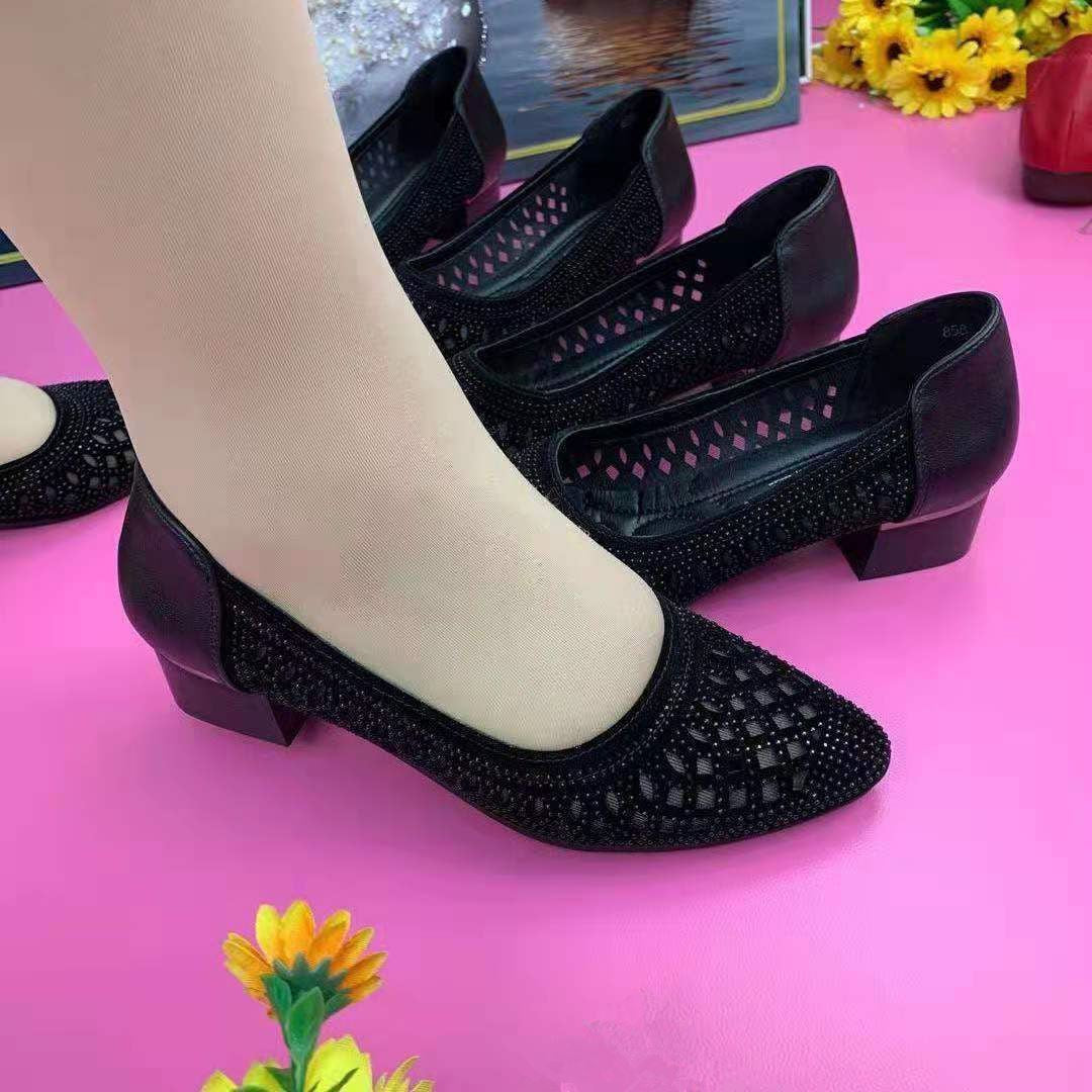 Oferta specjalna💥【35-41】Damskie przewiewne sandały z siateczki z cyrkoniami i ażurowym wzorem