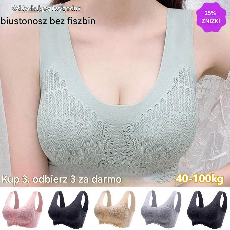 👙43% rabatu – oferta limitowana【Zestaw 3 szt.】Nowa, ulepszona, miękka i wygodna koronkowa bielizna w dużych rozmiarach