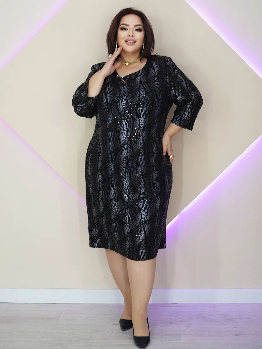 【🏆️Gorąca wyprzedaż】🌷 [S-5XL] 2025 Nowa elegancka sukienka z nadrukiem-3892923