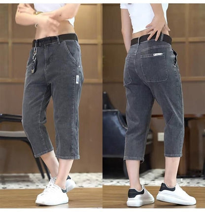 💖【S-5XL】👖👖Muške jednobojne plisirane capri hlače od pamuka i lana - hladne i prozračne, laskaju obliku noge, elegantne i ležerne