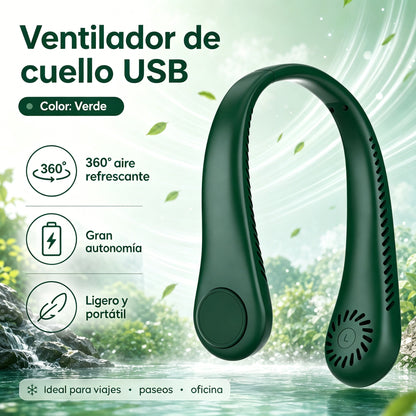 💨 Ventilator za hlađenje koji se nosi oko vrata – izuzetno tih, prijenosan, s rotacijom od 360° – idealan izbor za ljeto 🌞