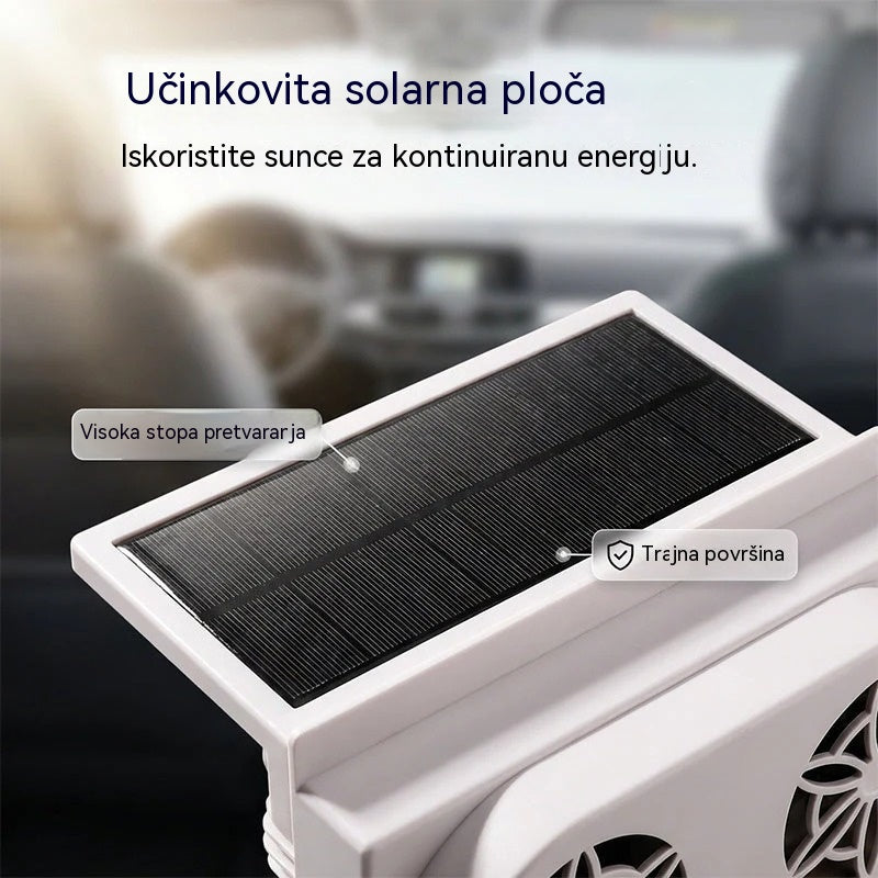 50% POPUSTA 🌀 Ventilator za automobil na solarni pogon